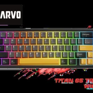Marvo Titan 65 Tri-Mode Mechanical Gaming Keyboard / Tri-Mode Wired & Wireless / Hot-Swappable Mechanical Switches / Gasket Mount Premium Build /