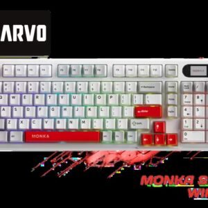 Marvo Monka Sora 98 Wireless Gaming Keyboard / Tri-mode connection / 98% Layout / Multi-function screen display / Multimedia functions supported by