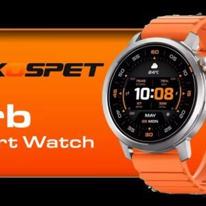 KOSPET Orb Smart Watch for Men, 17 Days Battery, 1.43\" AMOLED Smartwatch for iPhone&Android, IP68 Waterproof, 24/7 Heart Rate & Sleep Monitor,
