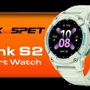 KOSPET Tank S2 Green Smart Watch for Women GPS, 5ATM Waterproof, Pressure/Altitude/Compass, 1.32\" AMOLED Display Fitness Tracker(Answer/Make