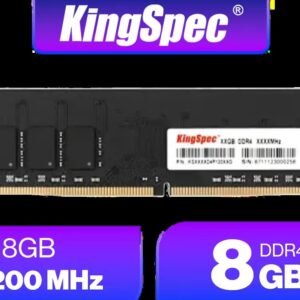 Kingspec 8GB (8x1) DDR4 3200MHz Desktop Memory Black / 288-Pin DIMM / 1.2V Low Voltage / Intel & AMD Compatible