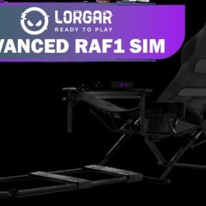 Lorgar Advanced RAF1 Sim Racing Chair / [Chair Only] / Foldable Design Compact Storage Transport / Integrated Shifter Mount Quick Setup / 120kg