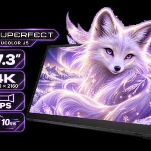 UPERFECT UColor J5 17.3\" 4K Portable Entertainment Monitor / 4K UHD (3840 × 2160) IPS Display / 10ms Response Time / 1000:1 Contrast Ratio Vivid