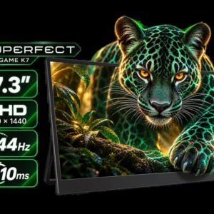 UPERFECT UGame K7 17.3\" QHD Portable Gaming Monitor / QHD (2560 x 1440) IPS Display / 144Hz Refresh Rate / 10ms Response Time / 100% sRGB