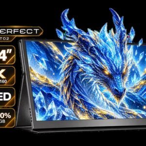 UPERFECT 18.4\" 4K QLED Portable Monitor / 4K UHD (3840x2160) QLED Display / 120% sRGB Colour Gamut / 1000:1 Contrast Ratio / 280 cd/m² Peak