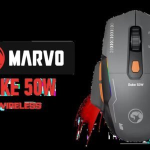 MARVO Duke 50W | M368W - Wireless Gaming Mouse /Tri-Mode Connectivity / 1000 Hz polling rate / 6 Adjustable DPI Levels upto 12 800 / Precision