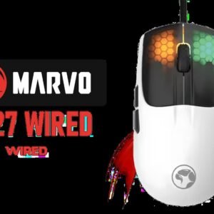 MARVO M727 Wired Gaming Mouse / 4 adjustable DPI levels / 6 Programmable Buttons / RGB Front-light / M727