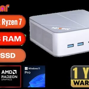Ninkear M8 Mini PC AMD Ryzen 7-8745HS (5.10GHz), 8 Cores 16 Threads / Windows 11 Professional / 16GB DDR5 Memory / 1TB SSD / WiFi6 & BT5.2 / 4x USB