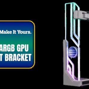 Cooler Master Atlas ARGB GPU support / Aluminum Stand / Tool-free Installation / Infinity Mirror Design / MCA-U000R-AGSBTG-00