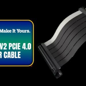 Cooler Master Riser Cable PCIe 4.0 x16 200mm V2 / Ultra Durable PCB / Gold-Plated Pin Connections / PCIe 4.0 Compatible / MCA-U002R-KPCI40-200