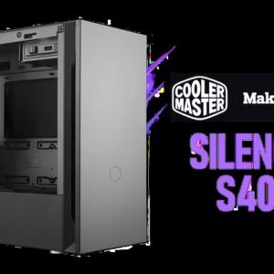 CoolerMaster Silencio S400 with TG side panel Mini-ITX Tower Gaming Case / Silencio Design / Silencio Technology / Supports Motherboards up to