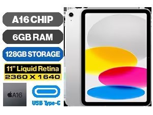 iPad 11" A16 Wi-Fi (128GB) - Silver