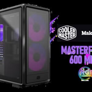 Cooler Master MasterFrame 600 Mesh ARGB Mid-Tower PC Case - Black / Tempered Glass Side Panel / Supports E-ATX Motherboards / FreeForm 2.0