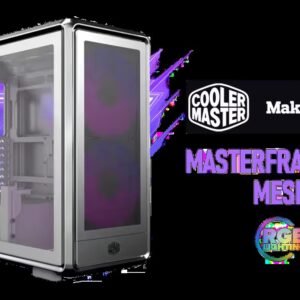 Cooler Master MasterFrame 600 Mesh ARGB Mid-Tower PC Case - Silver / Tempered Glass Side Panel / Supports E-ATX Motherboards / FreeForm 2.0