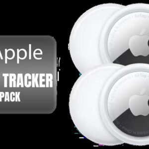 Apple AirTag Tracker - 4 Pack / Find My App Track Items Instantly / Step-by-Step Directions iPhone Watch / 50% Louder Speaker Distinctive Chime /