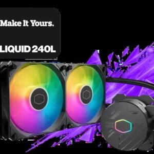 Cooler Master MasterLiquid 240L Core ARGB Liquid Cooler / 120mm ARGB Fans / CryoFuze Performance Thermal Paste