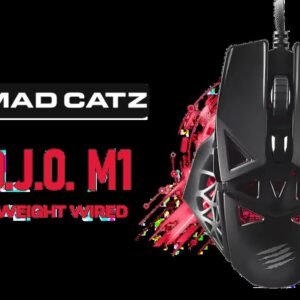 Mad Catz M.O.J.O. M1 Lightweight Gaming Mouse / 12K DPI PMW3360 Optical Sensor / Designed for Different Grip Styles / DAKOTA Mechanical Switch /