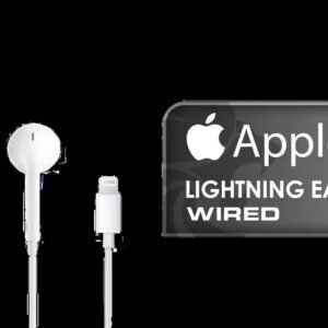 Apple Lightning EarPods / Ergonomic Ear Geometry Custom Comfort / High-Quality Audio Maximized Output / Deep Rich Bass Tones Enhanced / Built-In