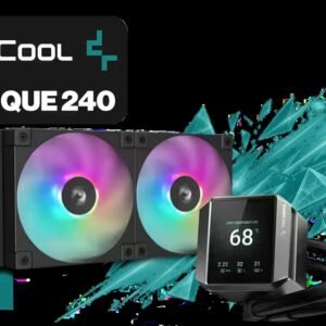 DeepCool MYSTIQUE 240 ARGB Liquid Cooler 240mm 5th Gen Pump 3400RPM AIO 2.8\" for AMD AM4/AM5 LGA LGA1700/1200/1151/1150/1155 / MYSTIQUE-240-ARGB