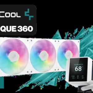 DeepCool MYSTIQUE 360 WH ARGB / 360mm Radiator / ANTI-LEAK Technology / 3x ARGB Fans Included / SHARP 2.8\" LCD Screen / Compatible with AMD &