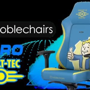 noblechairs HERO Series Gaming Chair - Fallout Vault-Tec Edition / Water-resistant and Breathable / Integrated Adjustable Lumbar Support / Robust