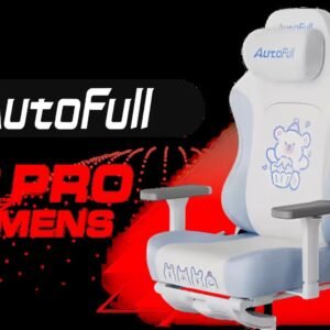 [OPEN BOX] AutoFull C3 Pro Womens Gaming Chair - Little Bear / Ergonomic Backrest with 100mm Adjustment / Breathable Cooling Seat Cushion / Advanced