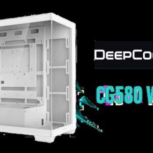 [OPEN BOX] DEEPCOOL CG580 White ATX Mid Tower Tempered Glass, CPU Cooler Support Upto 176mm, GPU Support Upto 410mm, 7x PCI Slot, 360mm Radiator
