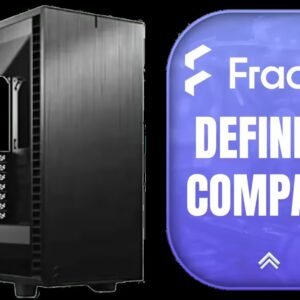 [OPEN BOX] Fractal Design Define 7 Compact ATX Mid Tower Computer Case - Black / Brushed Aluminum/Steel / Tempered Glass Window / OB-FD-C-DEF7C-03