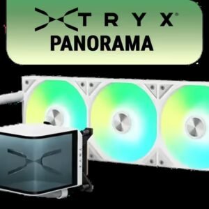 [OPEN BOX] TRYX PANORAMA ARGB 360mm Liquid Cooler - White / L-Shaped AMOLED Screen / Support Latest Specifications AMD/Intel / Adjustable Mounting