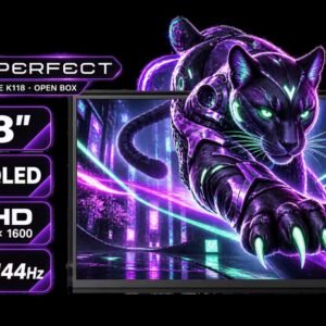 [OPEN BOX] UPERFECT UGame K118 18\" QHD Gaming Monitor / 2K (2560 x 1600) 144Hz QLED Display / 9ms Response Time / 101.8% DCI-P3 Wide Color Gamut