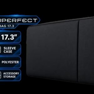 [OPEN BOX] UPERFECT UBag 17.3\" Portable Sleeve Case / Polyester Vertical Sleeve Case Monitor Laptop / Premium Quality Zipper Stress-Tested