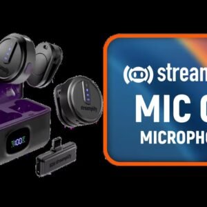 [OPEN BOX] Streamplify Mic Go Microphone / Portable Wireless Microphone / Up to 21 Hour battery Life / Ultra-Lightweight / Comes with Charging Case /