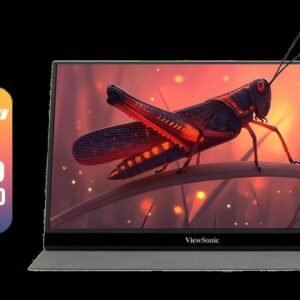 [Open Box] ViewSonic TD1655 15.6\" Full HD (1920 x 1080) Portable Touchscreen Monitor / Ultra-portable Design / Advanced in-cell Capacitive