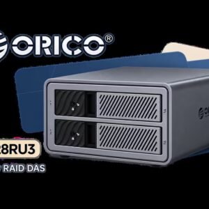Orico 2 Bay RAID DAS Solution (ProRAID) - Grey / Aluminium Alloy Body / 5Gbps Transmission Rate / 44TB (22TB Per Bay) Supported Capacity /