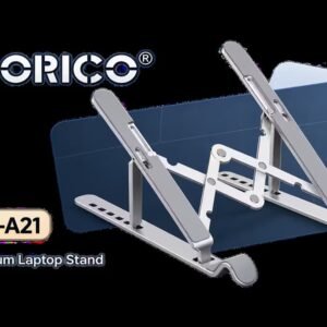Orico Laptop Stand - Silver / Aluminum Alloy and Silicone Body / Matte Surface / ORICO-PFB-A21-SV-BP