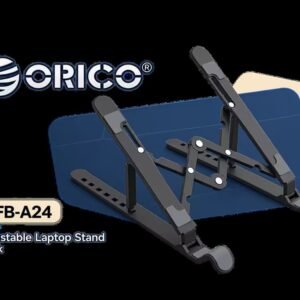 Orico Laptop Stand - Black / 7 level Adjustable Height Range / ORICO-PFB-A24-BK-BP