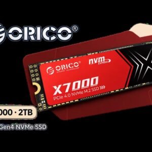Orico X7000 2TB NVMe Internal Solid State Drive SSD / Versatile storage for multiple platforms / PCIe Gen 4.0, M.2 2280 / Up to 7100MB/s Read Speed /