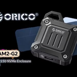 ORICO XAM2 M.2 2230 NVMe SSD Enclosure / 10Gbps high-speed data transfer / Two-in-one data cable included / Sturdy, lightweight zinc alloy casing /