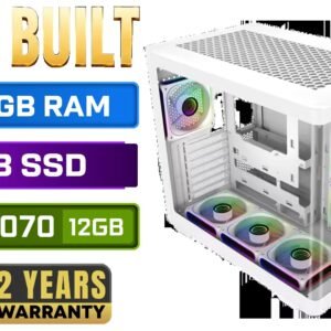 AMD Ryzen 7 7800X3D RTX 5070 Gaming PC White
