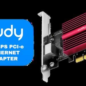 CUDY 10Gbps PCI-E Ethernet Adapter / Single-Port 10GBASE-T & NBASE-T / Supports 10G, 5G, 2.5G, 1G & 100M / Wake-on-LAN & Flow Control / Compatible