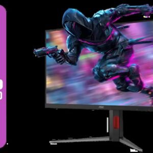 AOC Q27G4K 27\" QHD Gaming Monitor / 2560×1440 Resolution / 400Hz Refresh Rate / 1ms GtG Response Time / 0.3ms MPRT / Fast IPS Panel / HDR400