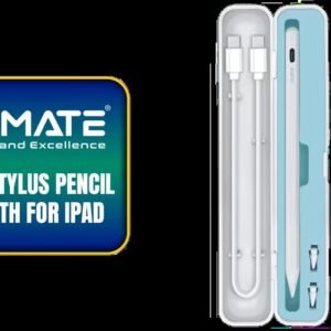 Promate Bluetooth Stylus Pencil for iPad with Multifunctional Button, 12-hour Battery Life, Palm Rejection, Magnetic Charging, USB-C™ Port, 1-year