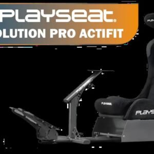 Playseat Evolution Pro Actifit Gaming Chair - Equipped with Head Stabilisers - Fully Adjustable for All Drivers - Customizable Steering and Pedal