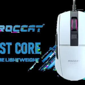 Roccat Burst Core - Extreme Lightweight Optical Core Gaming Mouse (high precision, optical sensor 8,500 dpi, only 68g, designed in Germany), white