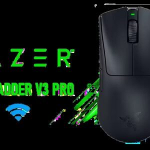Razer DeathAdder V3 Pro Wireless Gaming Mouse - Black / 63g Ultra Lightweight / Focus Pro 30K Optical Sensor / Fast Optical Switches Gen-3 /