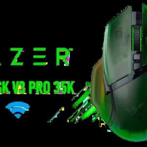 Razer Basilisk V3 Pro 35K Wireless Gaming Mouse - Phantom Green / Fully Customizable Wireless Ergonomic with Chroma RGB / 35K Optical Sensor