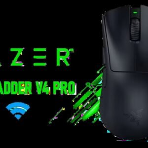 Razer Deathadder V4 Pro Wireless Mouse - Black / 56 g Ultra-Lightweight Design / Razer™ HyperSpeed Wireless Gen-2 / Razer™ Optical Scroll Wheel