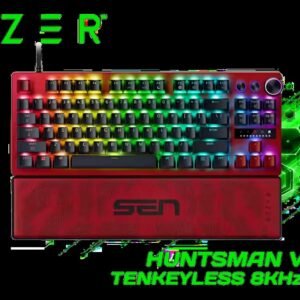 Razer Huntsman V3 Pro Tenkeyless 8KHz Gaming Keyboard - Sentinels Edition / 8000Hz HyperPolling Ultra-Fast Response / Analog Optical Gen-2 Rapid
