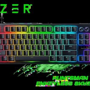Razer Huntsman V3 Pro Tenkeyless 8KHz Low-Profile Gaming Keyboard / 8000Hz HyperPolling Ultra-Fast Response / Low-Profile Analog Optical Switches /