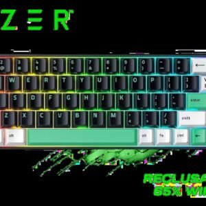 Razer Reclusa X Mini 65% Mechanical Gaming Keyboard / Hot-Swappable 3-Pin And 5-Pin PCB / Razer Orange Tactile Gen-3 Switches / Dual-Layer Silicone